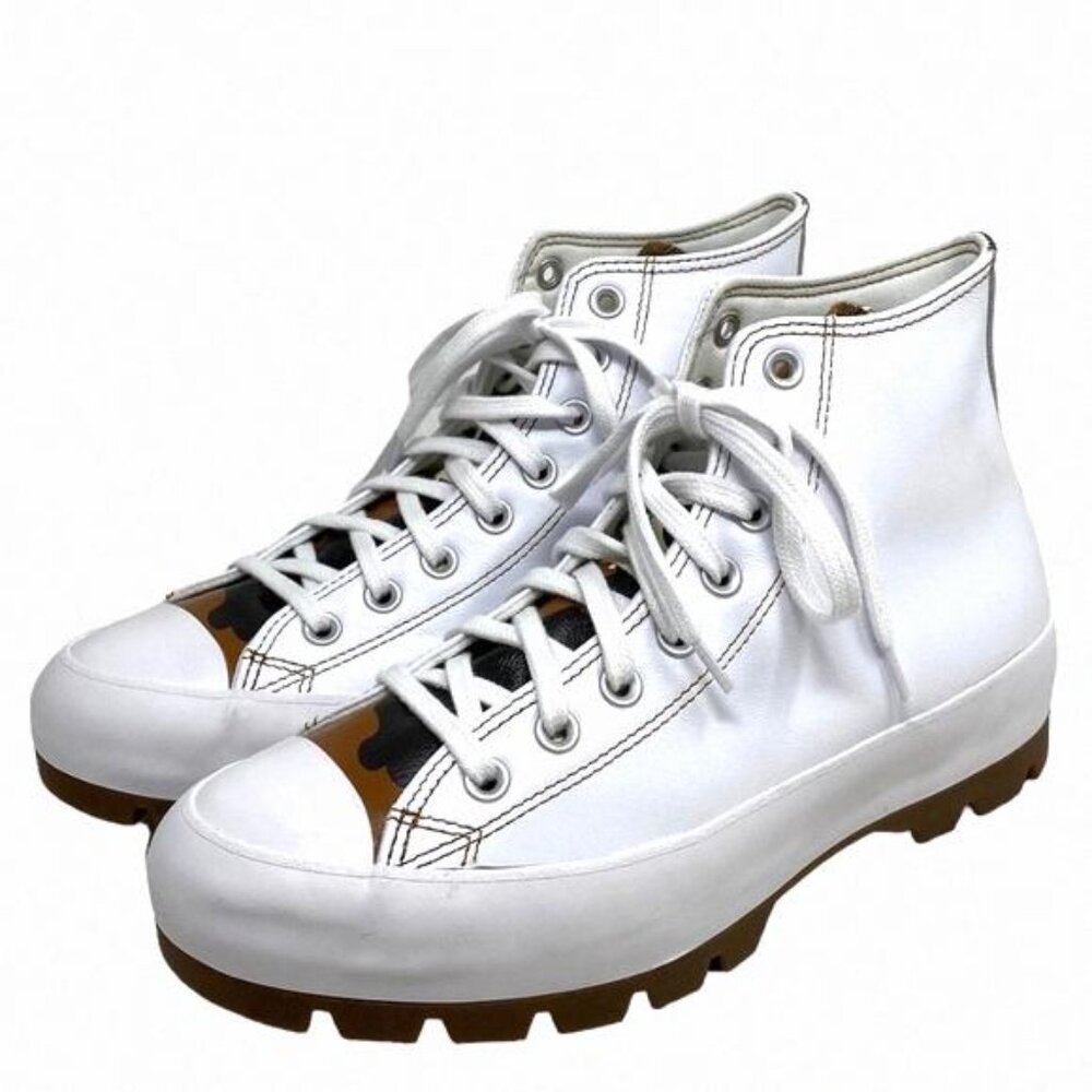 Converse Ctas Lugged Shoes Leather White Camo 570637C-WTCM Custom Women's Brown